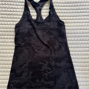 Lululemon Align Waist Length Racerback Tank  Black Camo